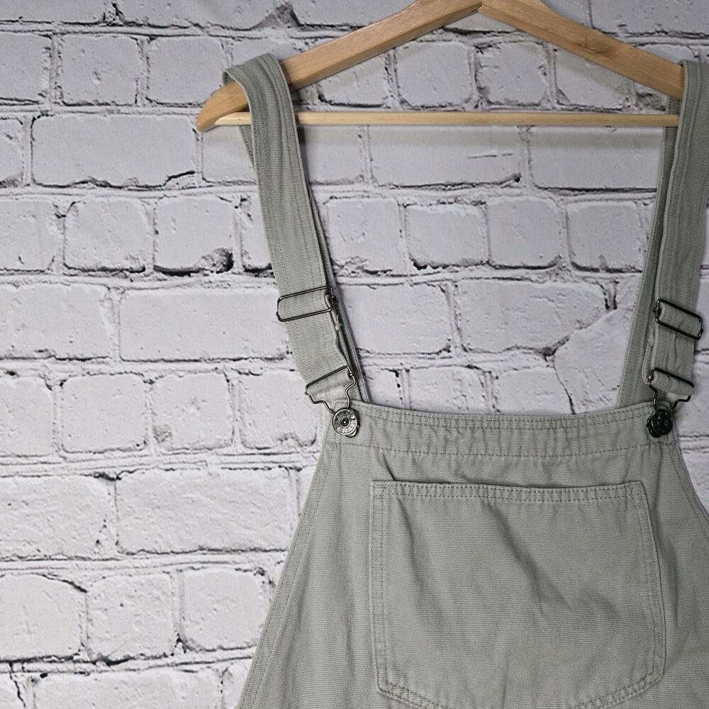 BDG Womens Urban Outfitters Gray Green Denim Overall Dress Size Large - Picture 5 of 12